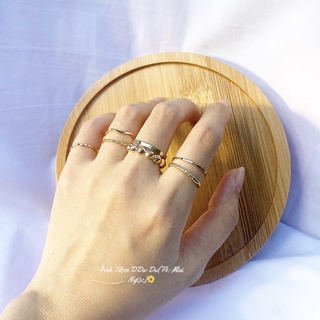 Nhẫn 7 chiếc phong cách sang chảnh nữ tính