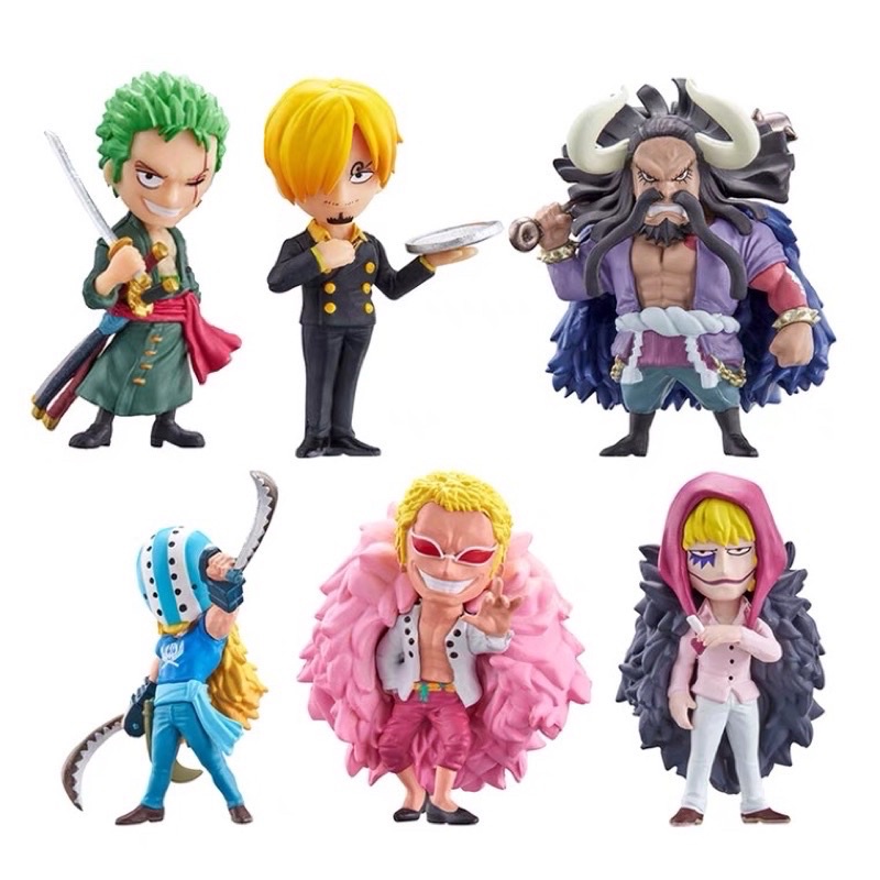 Mô hình OnePiece KaiDo, Zoro, Sanji, Doflamingo, Corazon, Killer chibi