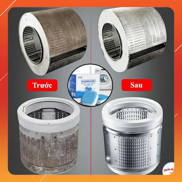Hộp 12 Viên Vệ Sinh Lồng Máy Giặt