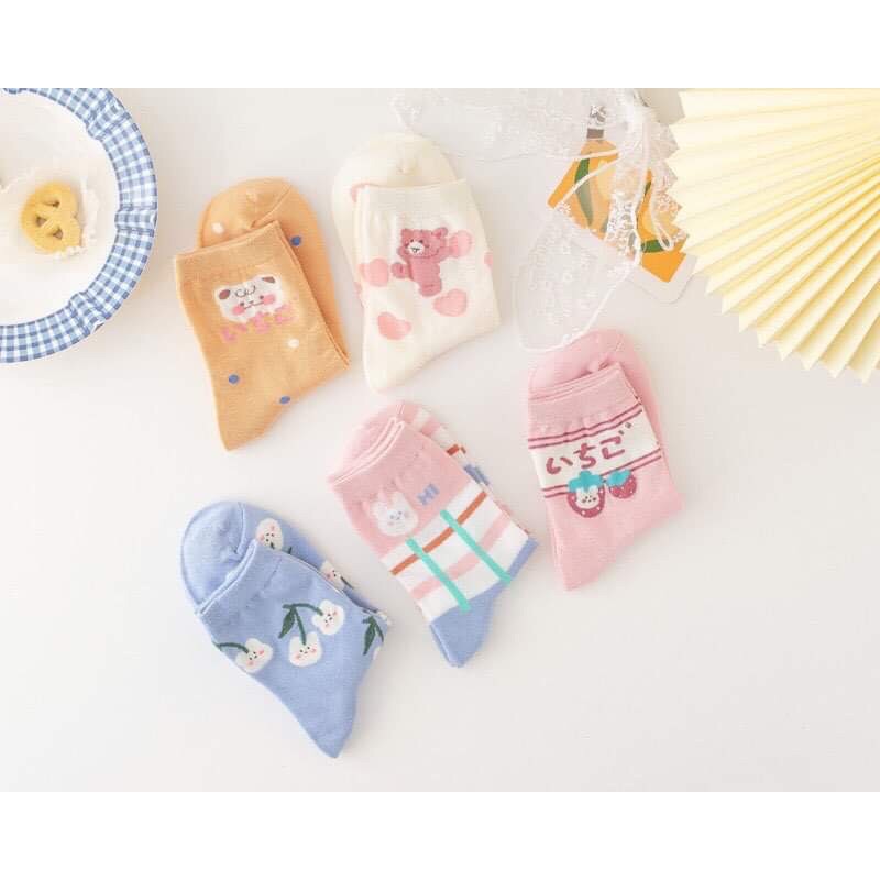 Tất nữ cổ cao phong cách Candy