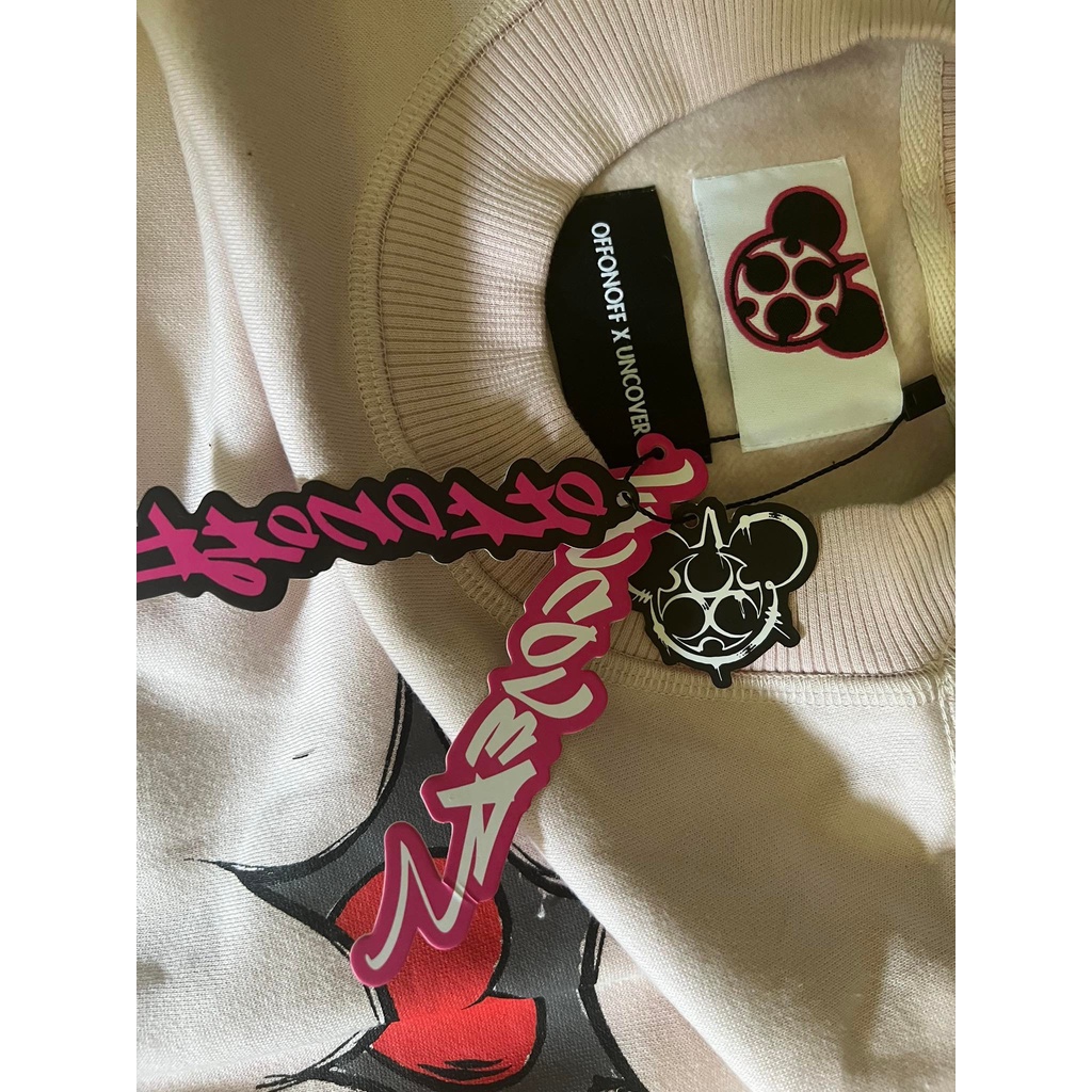 Áo Sweater Collab Màu Hồng