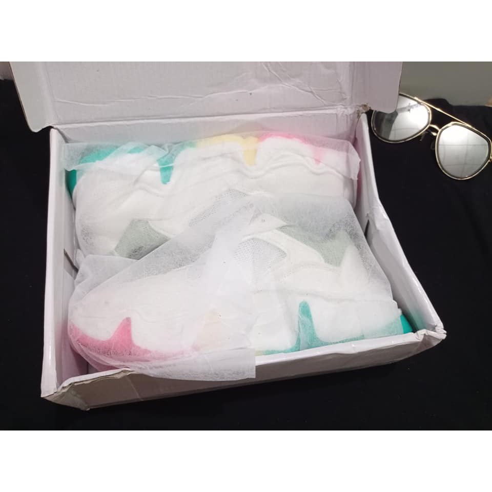 (ảnh thật) giày sneaker nữ thể thao độn đế, phối đế 3 màu cá tính
