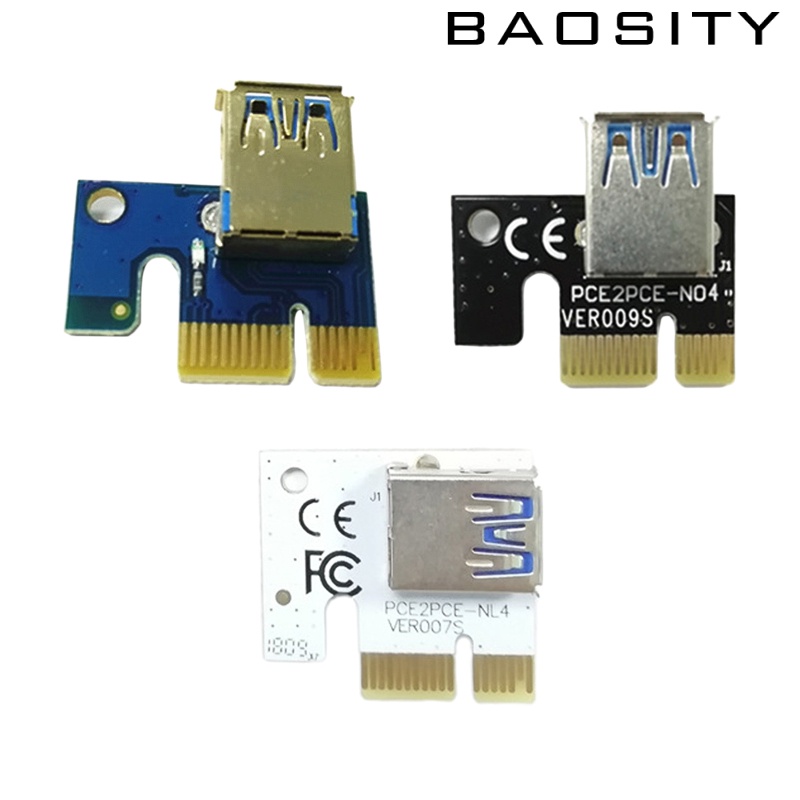 [BAOSITY]USB Graphics Card Riser Card PCI-E 1X To 16X Mining Adapter Accessory