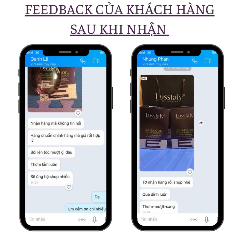 Tinh dầu Lusstaly Collagen 50ml, Dầu dưỡng tóc Lusstaly Collagen siêu thơm,siêu mềm mượt