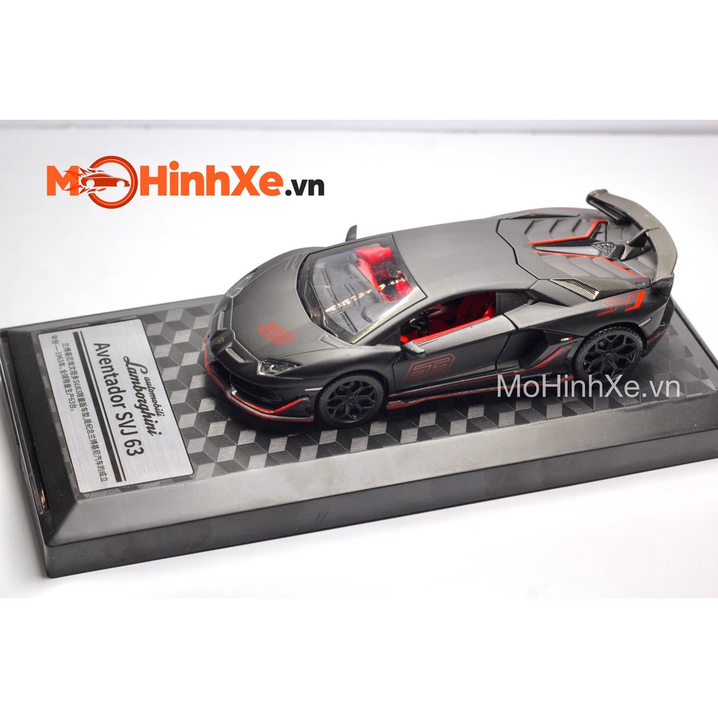 MÔ HÌNH XE LAMBORGHINI AVENTADOR SVJ 63 1:32 MSZ