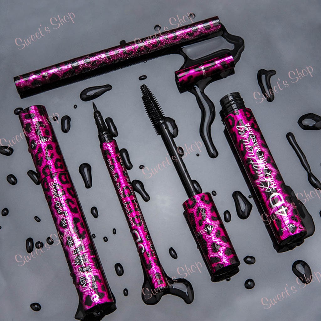 [Tặng Bút Kẻ Mắt] Mascara💖FREESHIP💖Combo Mascara và Kẻ Mắt Yanqina Red Leopard Eyeliner 4D Mi Siêu Dài Không Thấm Nước | BigBuy360 - bigbuy360.vn