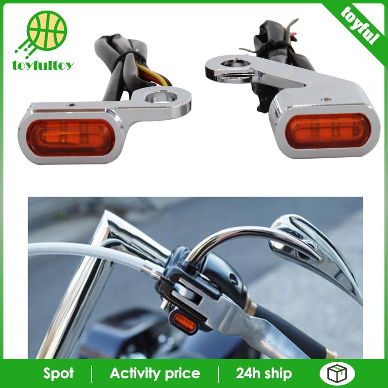 Set 2 Đèn Xi Nhan Màu Đen Cam Cho Xe Harley Touring