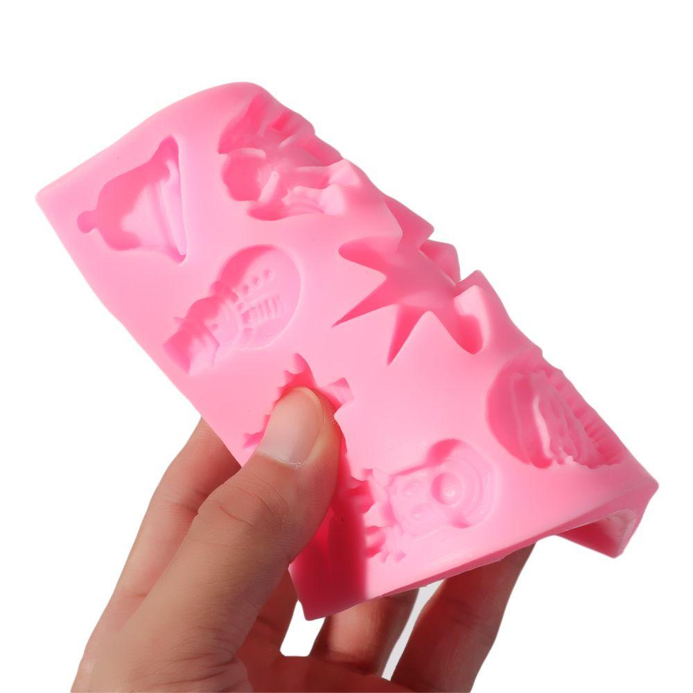 YNATURAL Khuôn Silicone Làm Bánh Phong Cách Giáng Sinh