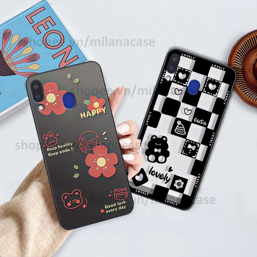 Ốp Samsung M20 / M30 in hình caro trái tim siêu đẹp, siêu nét đầy phong cách cá tính