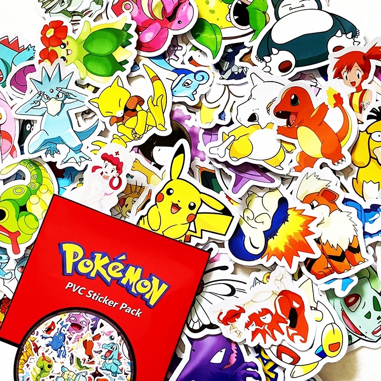 Thật dễ thương nè! pokemon stickers cute Đủ để trang trí cho cả mùa hè!