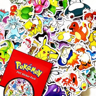 Sticker POKEMON - Bảo bối thần kỳ - sticker nhựa PVC không thấm nước, dán nón b hiểm, laptop, điện thoại, Vali, xe