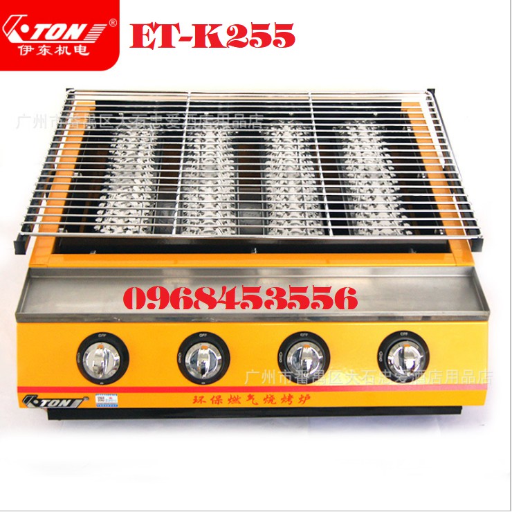 Bếp nướng BBQ 4 họng dài ET-K255