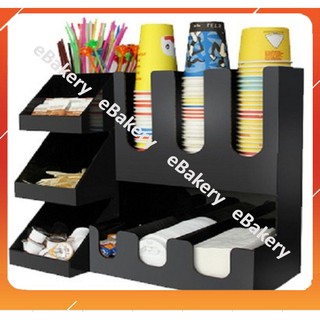 Kệ đựng, úp cốc trà sữa bằng nhựa Mica ABS cao cấp, nhiều ngăn chứa, siêu bền, siêu tiện lợi - eBakery