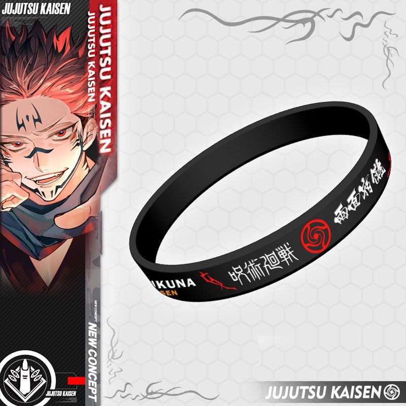 Vòng Đeo Tay Gojo Satoru Ryomen Sukuna Bằng Gel Silica Hóa Trang Anime Jujutsu Kaisen