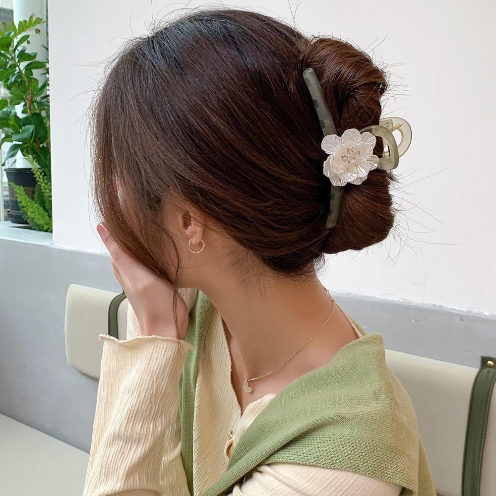 Kẹp Tóc Hình Cá Mập / Cua / Cá Mập Màu Xanh Lá Kiểu Hàn Quốc Thời Trang Cho Nữ