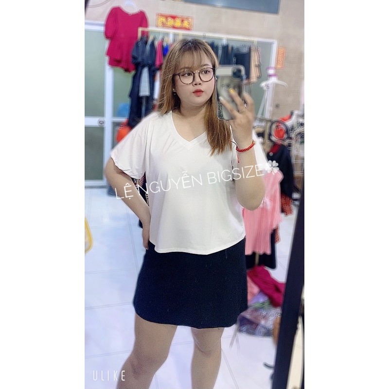 ÁO TRƠN CỔ TIM DÁNG LỬNG BIGSIZE | BigBuy360 - bigbuy360.vn