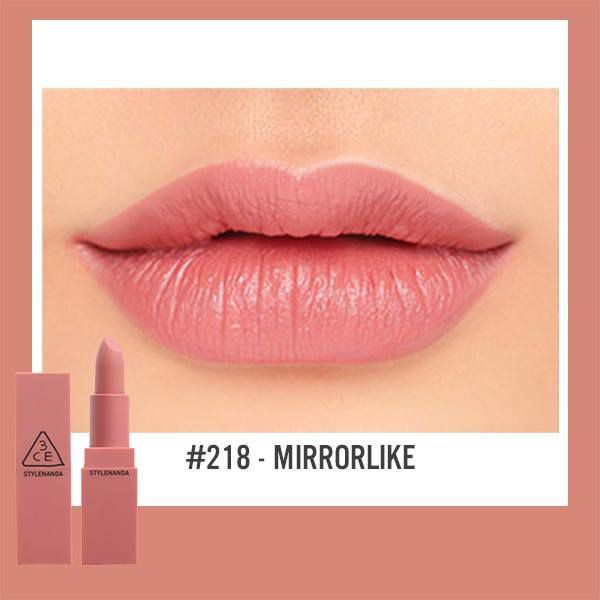 Son lì 3CE Mood Recipe Matte Lip Color #218 Mirrorlike : Hồng Nude