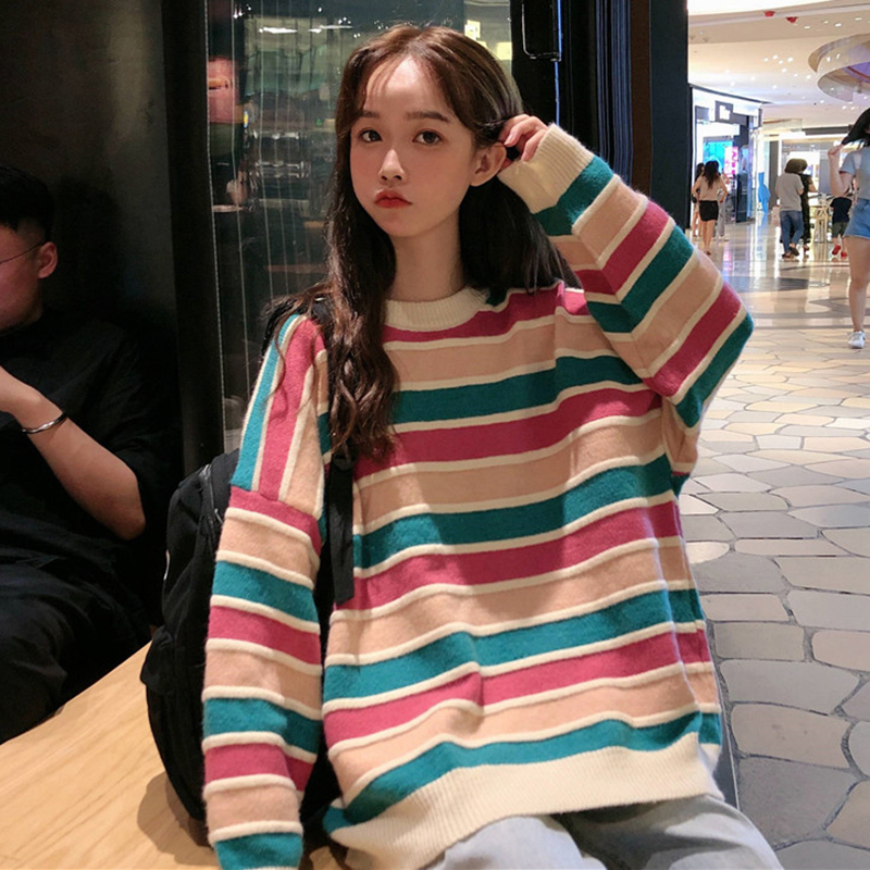 Áo Sweater Phong Cách Retro Hong Kong Xinh Xắn Cho Nữ | BigBuy360 - bigbuy360.vn