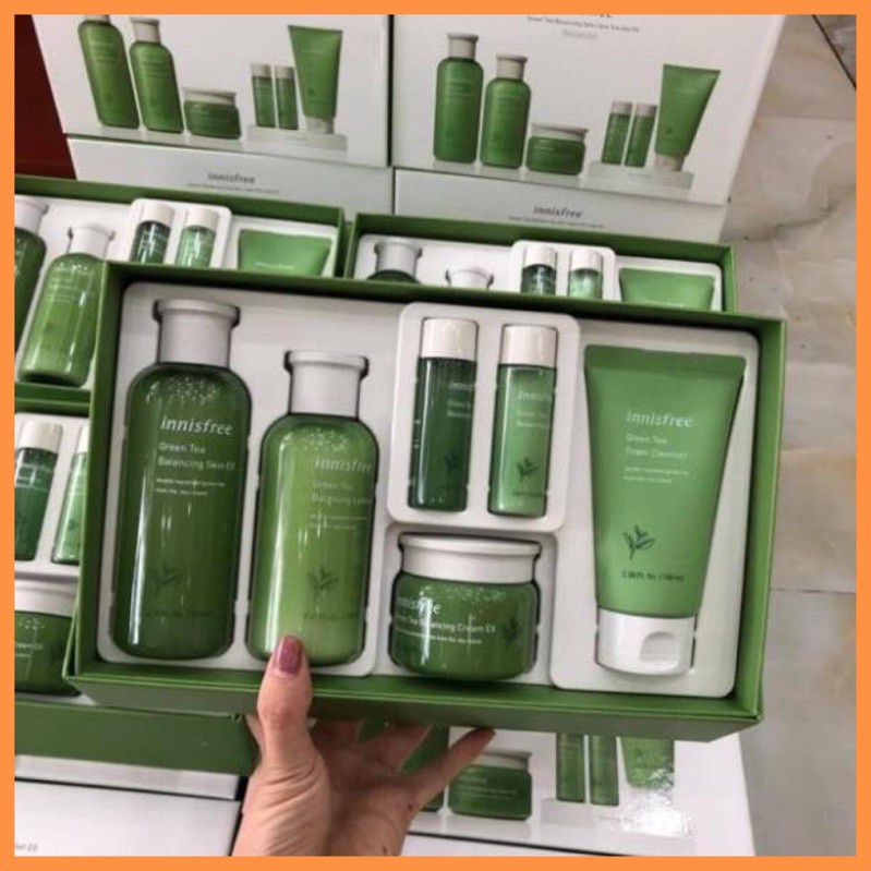 Sét dưỡng trà xanh INNISFREE 6 món - Cao Cấp