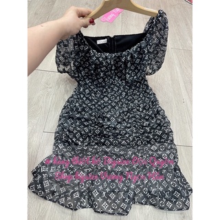 ĐẦM HOA NHÚN EO ĐUÔI CÁ BIGSIZE