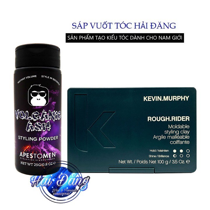 [COMBO] [CHÍNH HÃNG] Sáp Vuốt Tóc Kevin Murphy Rough Rider 100g + Bột tạo phồng Volcanic Ash Styling Powder 25g
