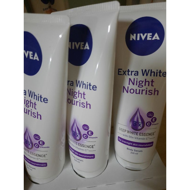 serum nivea dưỡng thể dưỡng trắng da ban đêm