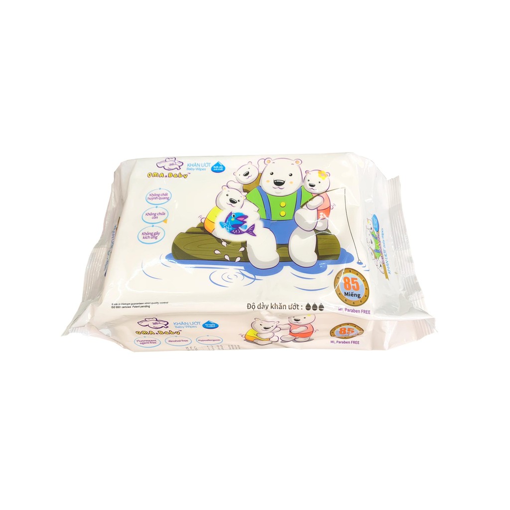 KHĂN ƯỚT OMA & BABY KHÔNG MÙI DÙNG CHO SƠ SINH