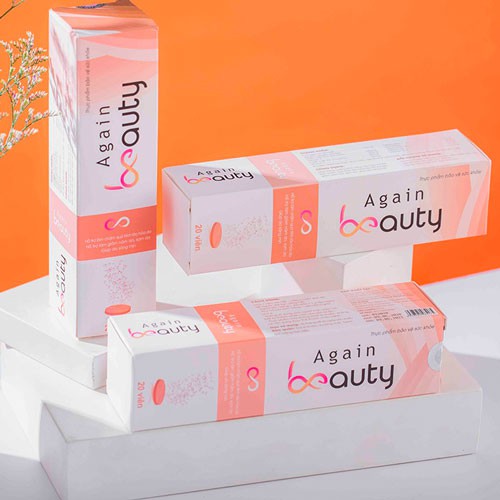 Again Beauty  Viên Sủi Làm Trắng, Trẻ Hóa Da, Mờ Nám, Chống Lão Hóa Again Beauty - Hộp 20v