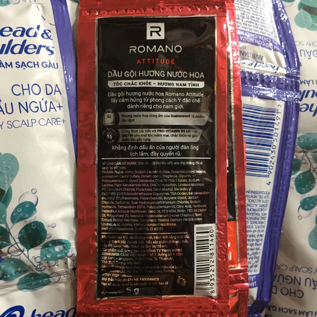Dầu gội cao cấp Romano Attitude 5g x 14 gói