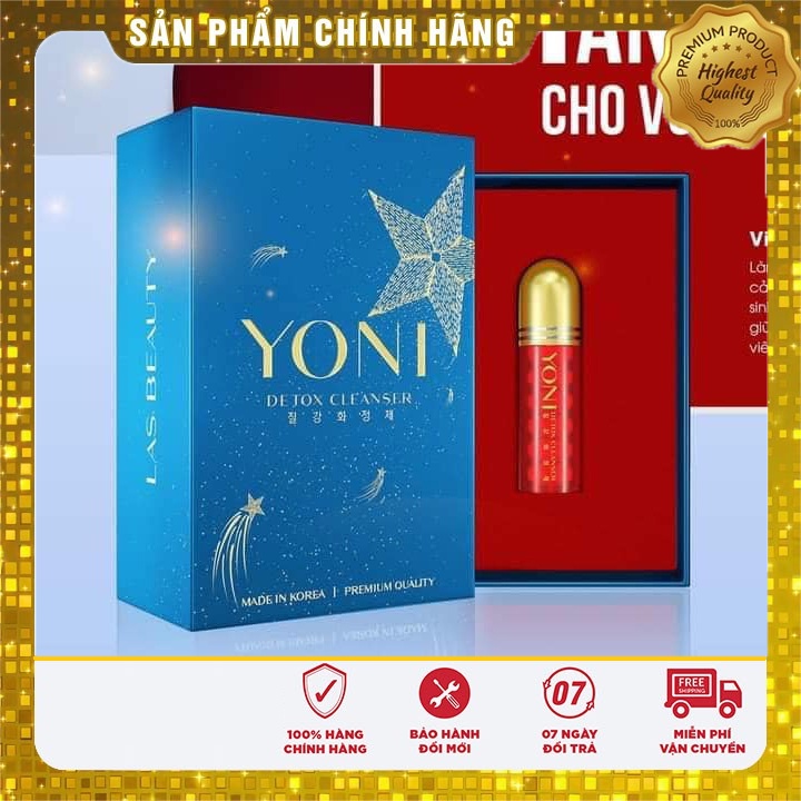 [Chính Hãng] viên YONI las beauty hộp 6 viên Yoni Detox Cleanser las beauty