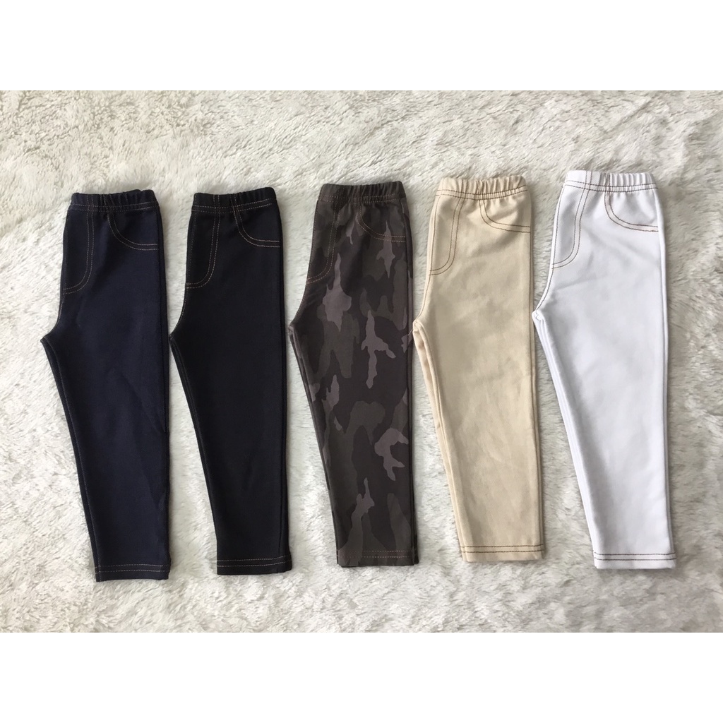 Quần legging giả jean bé gái/bé trai