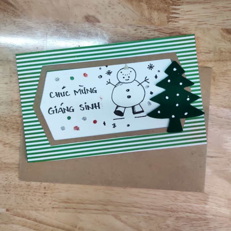 Thiệp Giáng Sinh Handmade by Polkadot Shop