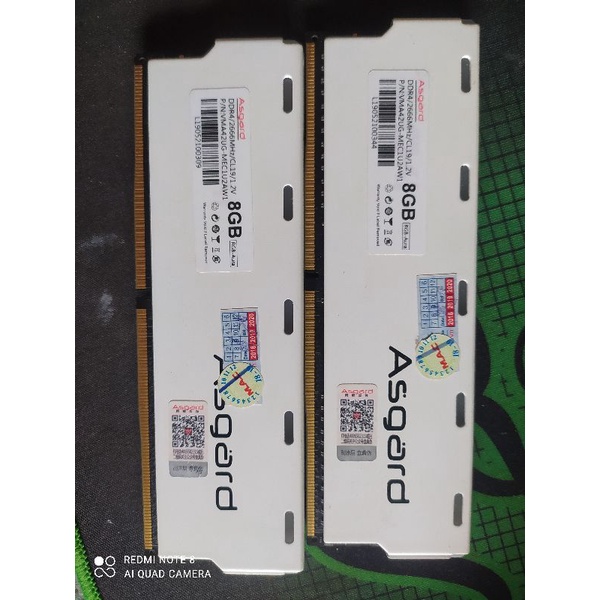 Ram Asgard Loki 2x8Gb bus 2666 Led RGB