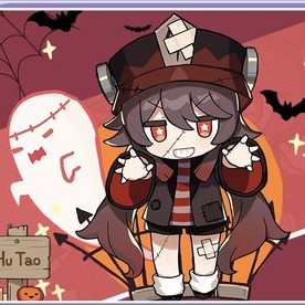 (mini) Standee GENSHIN IMPACT ver HALLOWEEN mô hình mica acrylic anime chibi game