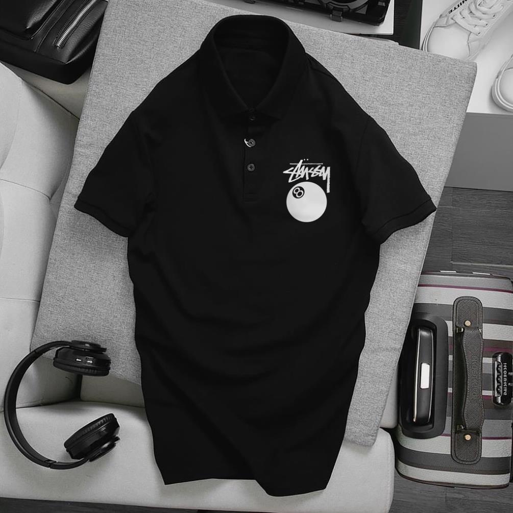 Áo Polo Stussy, chất Thun Cá Sấu Poly Thái, Áo thun có cổ, Full Size, cổ trụ Unisex, KKim Shop