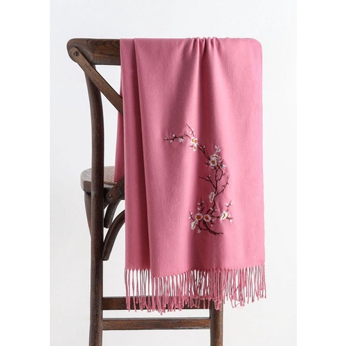 Khăn choàng nữ Cashmere SZone Chất Len Dệt Mịn 200x70cm Thu Đông