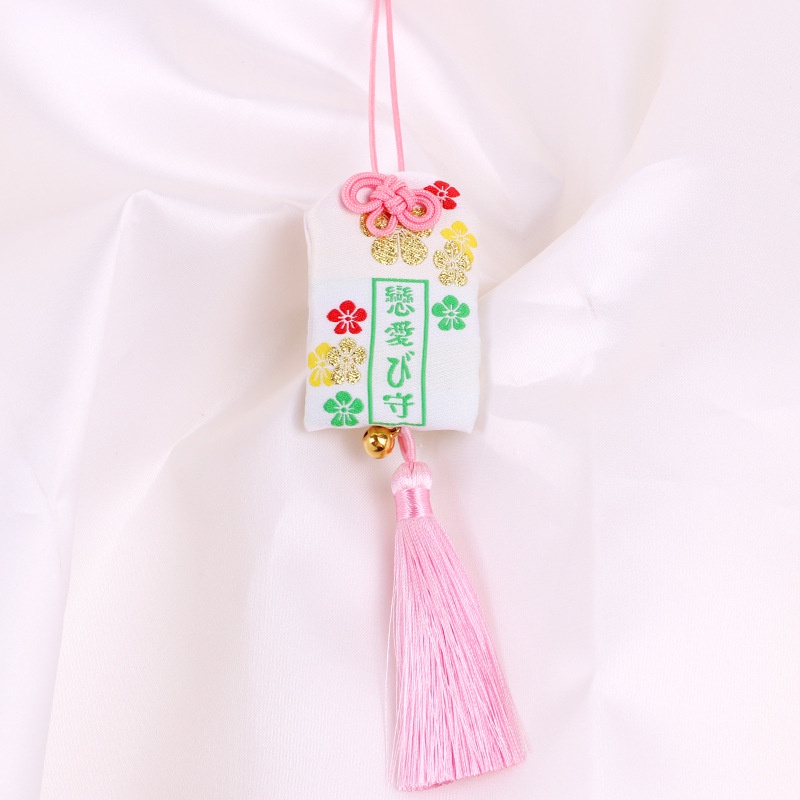 Túi Phước May Mắn Omamori  mix Chuông Tua Rua dễ thương có vỏ bọc bảo vệ, Hỗ trợ Học Tập Tình Yêu May Mắn