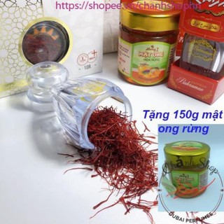 Saffron Nhụy Hoa Nghệ Tây Chính Hãng hộp 1gr/"Tặng 150gr mật ong rừng"