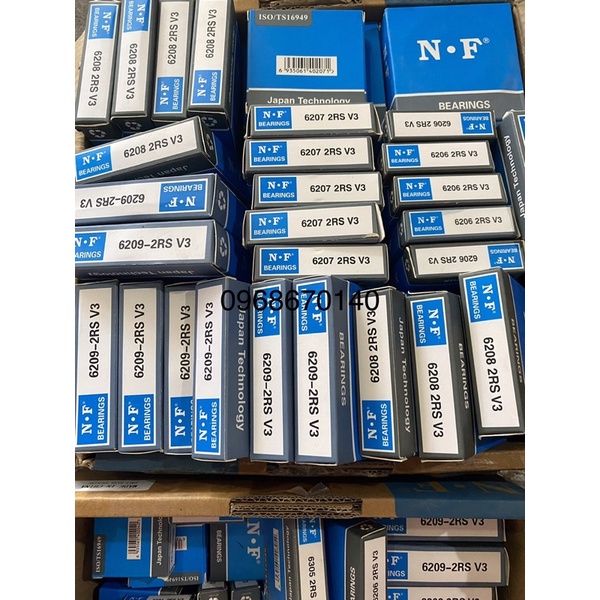 Vòng bi 6206-2rs, 6207-2rs, 6208-2rs, 6209-2rs bi NF nhật