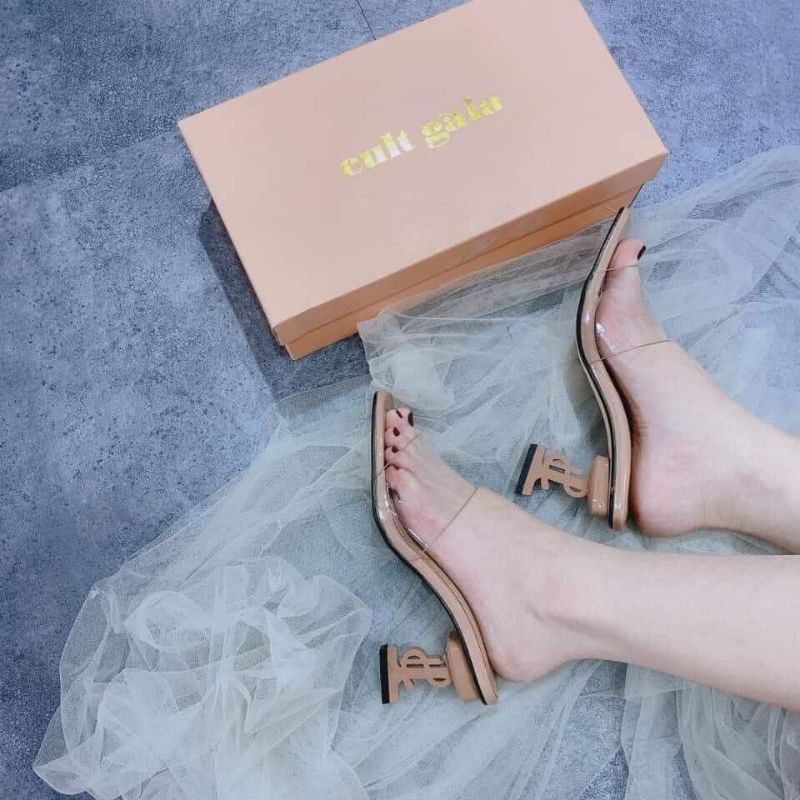 Freeship  Guốc quai trong gót chữ S size 34 đến 40