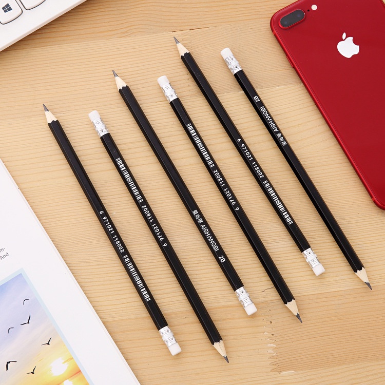 Bút chì 2B basic MODINA set 6 chiếc, bút chì cute steadtler