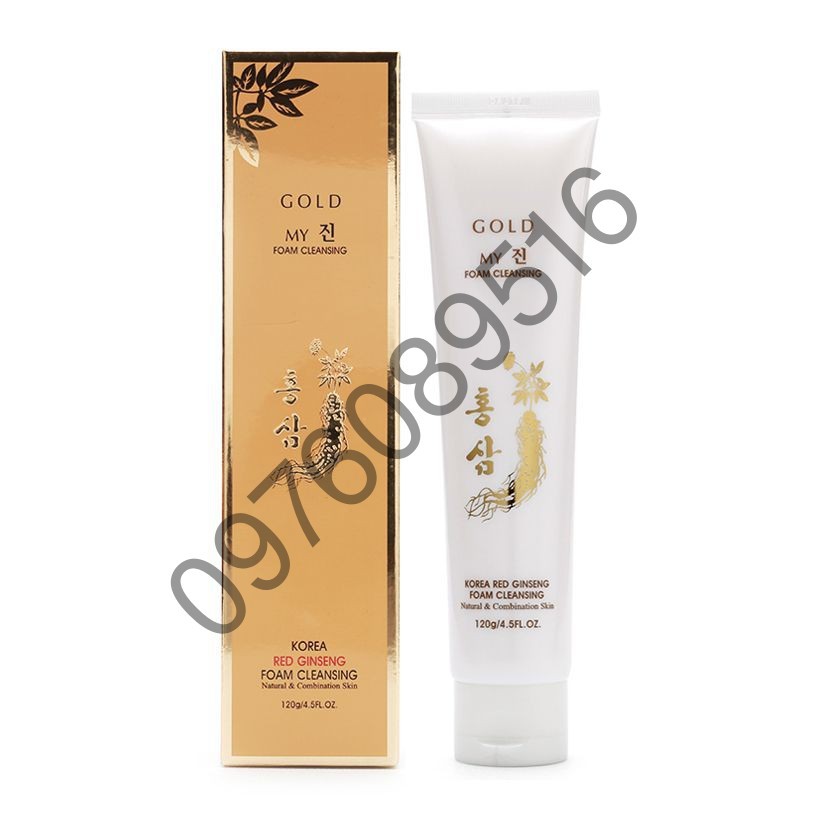 Sữa Rửa Mặt Sâm Vàng My Gold Hàn Quốc, Tuýp 120ml
