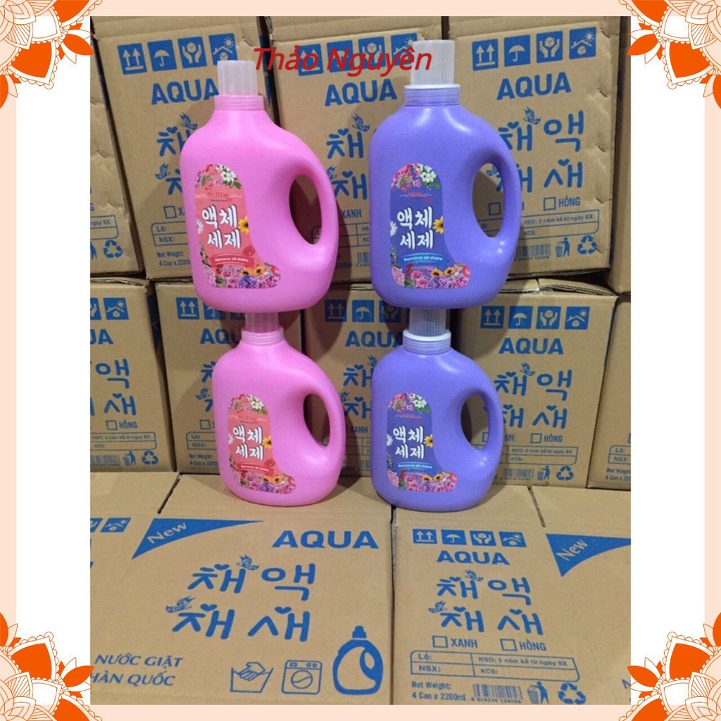 Nước Giặt Hàn Quốc AQUA REMIX Hương Nước Hoa Can 2,2L