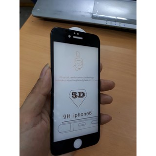 Cường lực full màn 5D cho iphone 6 đen/trắng