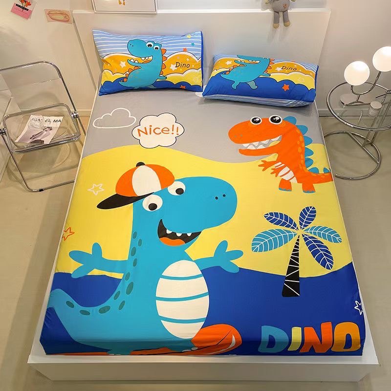 Set ga gối 100% Cotton 3D ngộ nghĩnh cho bé, hàng đẹp mịn