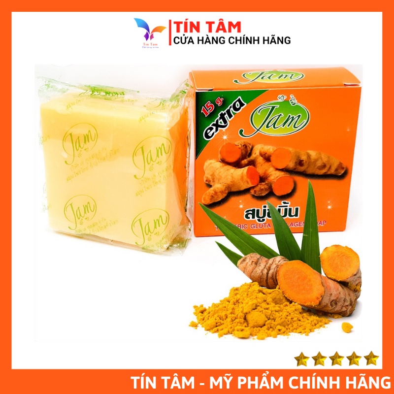 [Mã SKAMLTSW8 giảm 10% đơn 100K] Xà Phòng Nghệ Extra Jam Collagen Thái Lan - Trắng Da, Giảm Mụn, Mờ Thâm Nám