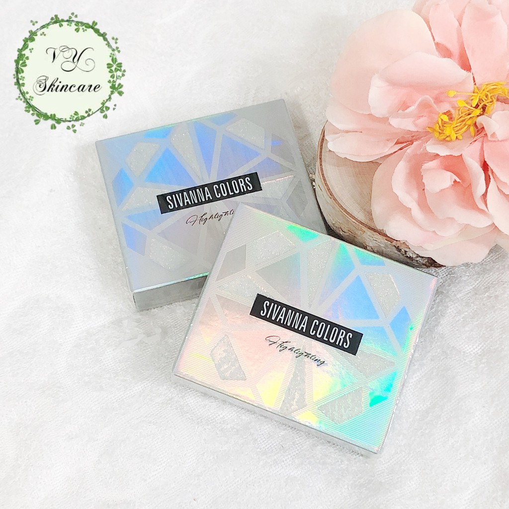 [ Auth Thái ] Phấn Bắt Sáng Không Trôi Sivanna Ultra Diamond Highlight Powder HF4024