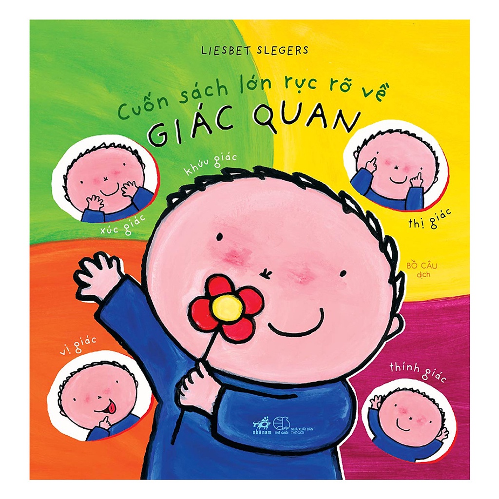 Sách - Cuốn sách lớn rực rỡ về giác quan - Picture book cho trẻ trên 2 tuổi