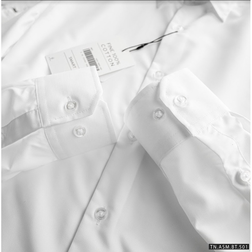 Áo sơ mi nam dài tay trẻ trung với chất liệu modal chống nhăn, mịn mát, form slim fit B501