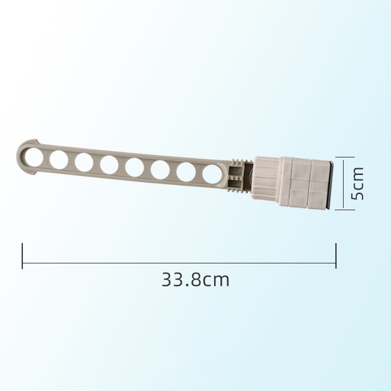Móc Treo Quần Áo Gắn Cửa Sổ 8 Lỗ Xoay Được